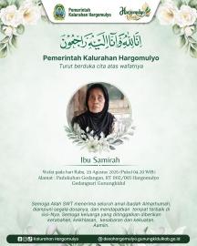 PEMKAL HARGOMULYO TURUT BERDUKA CITA ATAS WAFATNYA IBU SAMIRAH 